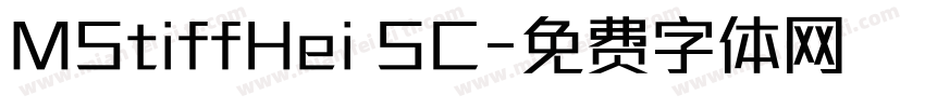 MStiffHei SC字体转换
